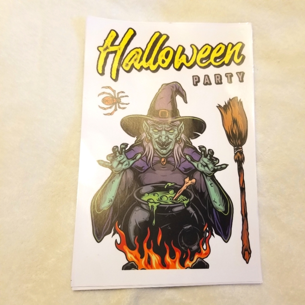 Halloween‎ Decorations Nine Pages of New Halloween Window Clings
